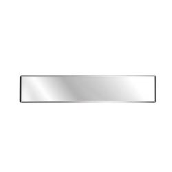 Bandeja rectangular de acero inoxidable para pastelería/bar 50x10 cm