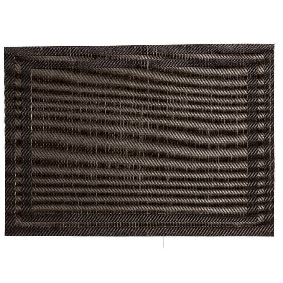 Set de table Color Style en pvc et pet brown avec cadre 30x45 cm