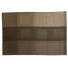 Set de table Color Style en pvc et pet plaid sable et gris tourterelle 30x45 cm