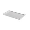 Plateau rectangulaire en mélamine blanche 30x17.6x2.5 cm