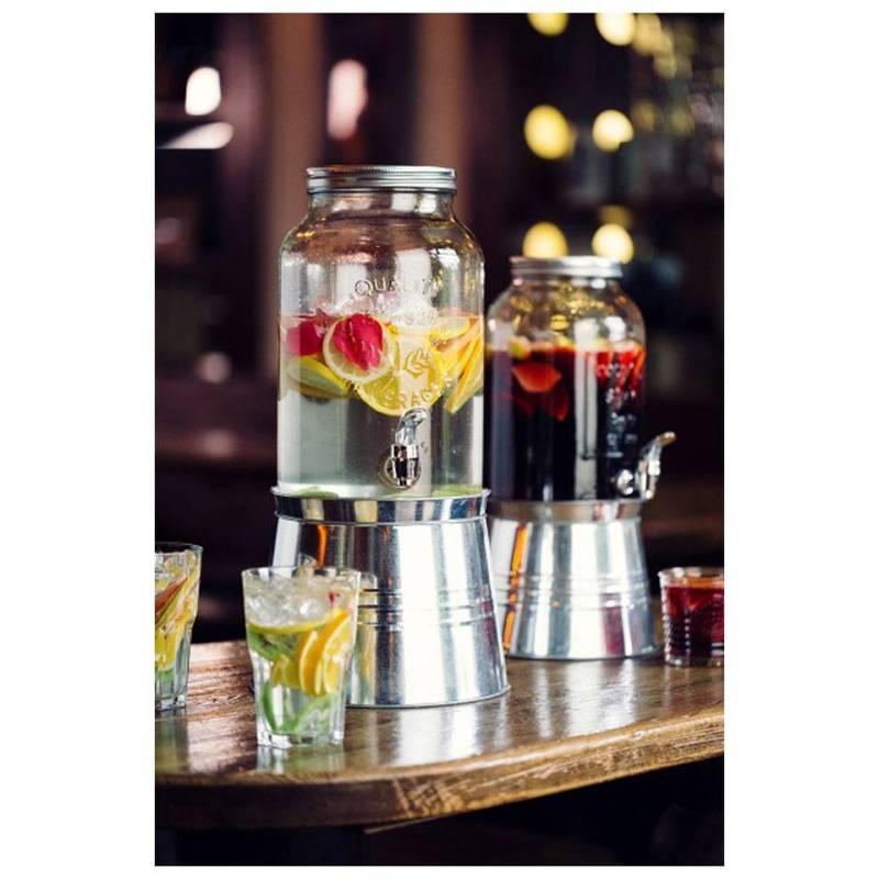 Distributeur de boissons Big Jar avec robinet, glacière et support lt 6