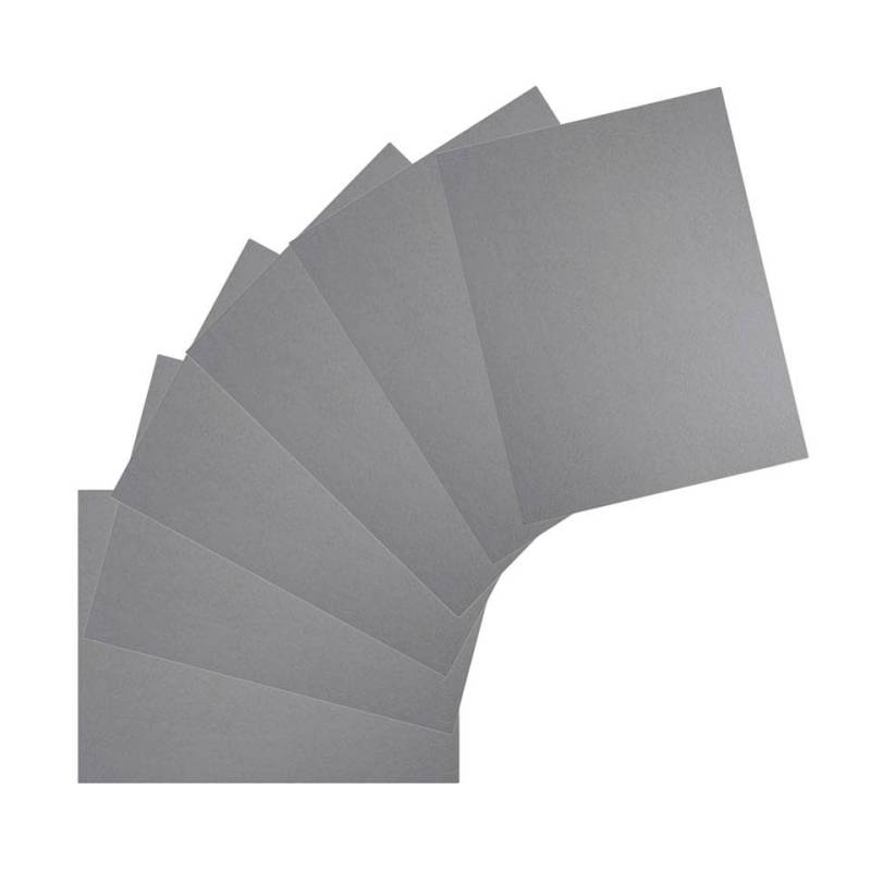 Posavasos rectangular Skinnatur en piel reciclada gris elefante 13x10 cm
