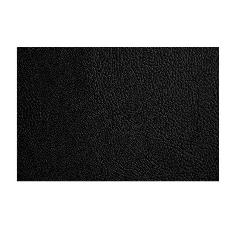 Set de table rectangulaire en cuir synthétique noir Monaco 30x45 cm