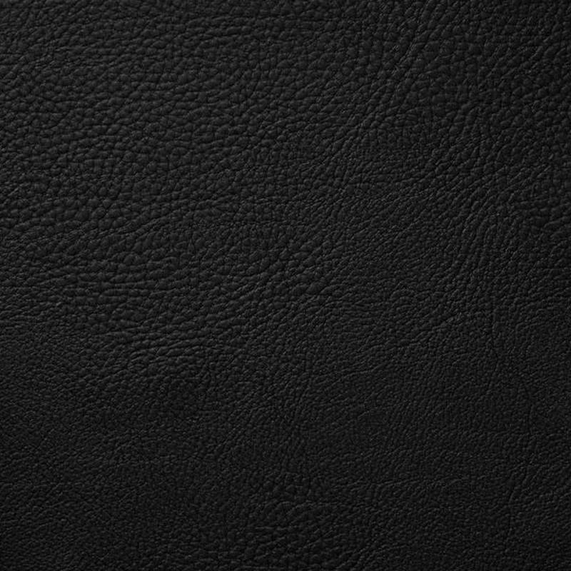 Set de table rectangulaire en cuir synthétique noir Monaco 30x45 cm