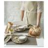 Set de table rectangulaire Monaco en cuir synthétique taupe 30x45 cm