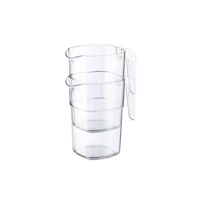 Jarra apilable con tapa de policarbonato lt 1