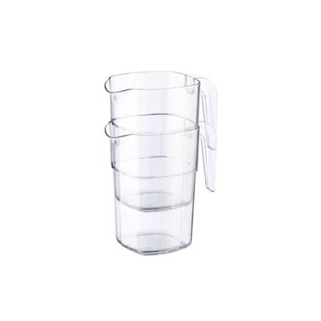Pichet empilable avec couvercle en polycarbonate lt 1