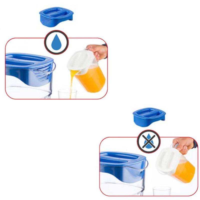 Jarra apilable con tapa de policarbonato lt 1