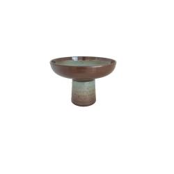 Brown and green melamine Musetta riser 15x9.9 cm