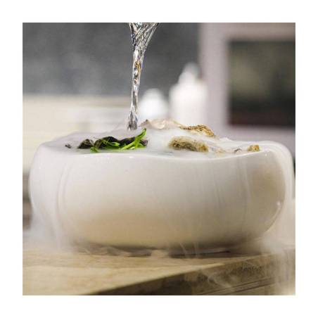 Coppetta Wave in porcellana bianca cm 20