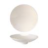 Assiette à plumage en porcelaine blanche 25,5 cm