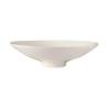 Plato de porcelana blanca coupe plumage 25,5 cm