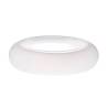 Cloud pillow top plate in white glass cm 20