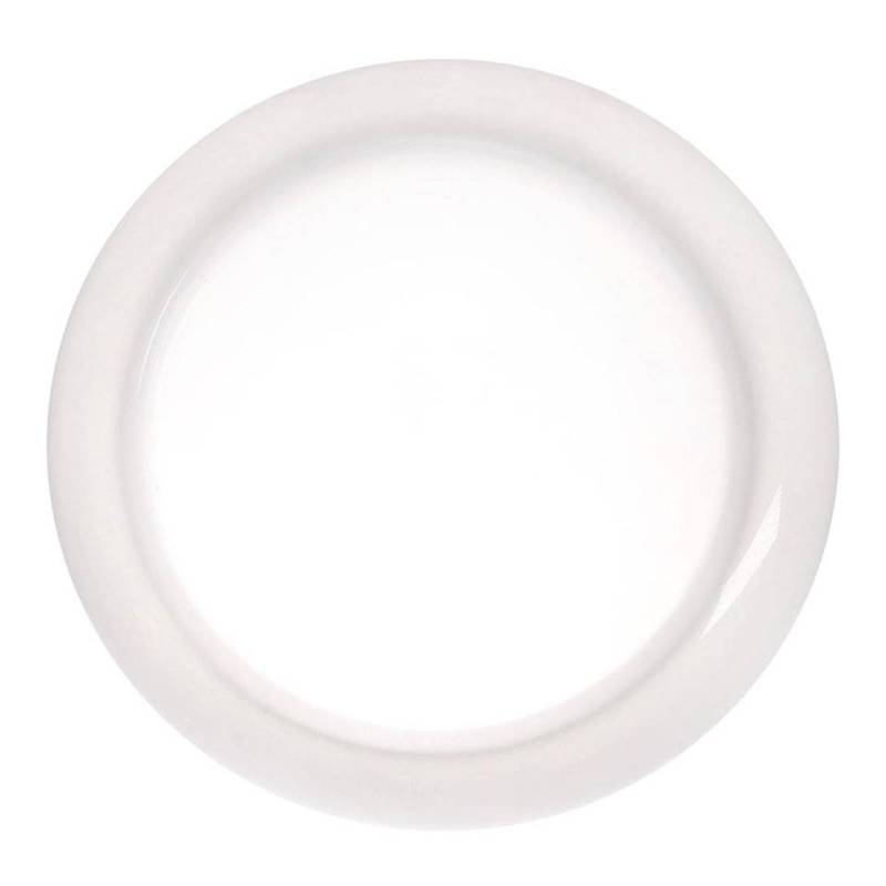 Cloud pillow top plate in white glass cm 20