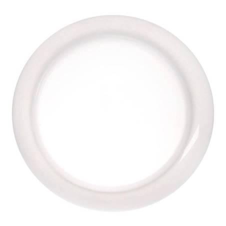 Cloud pillow top plate in white glass cm 20