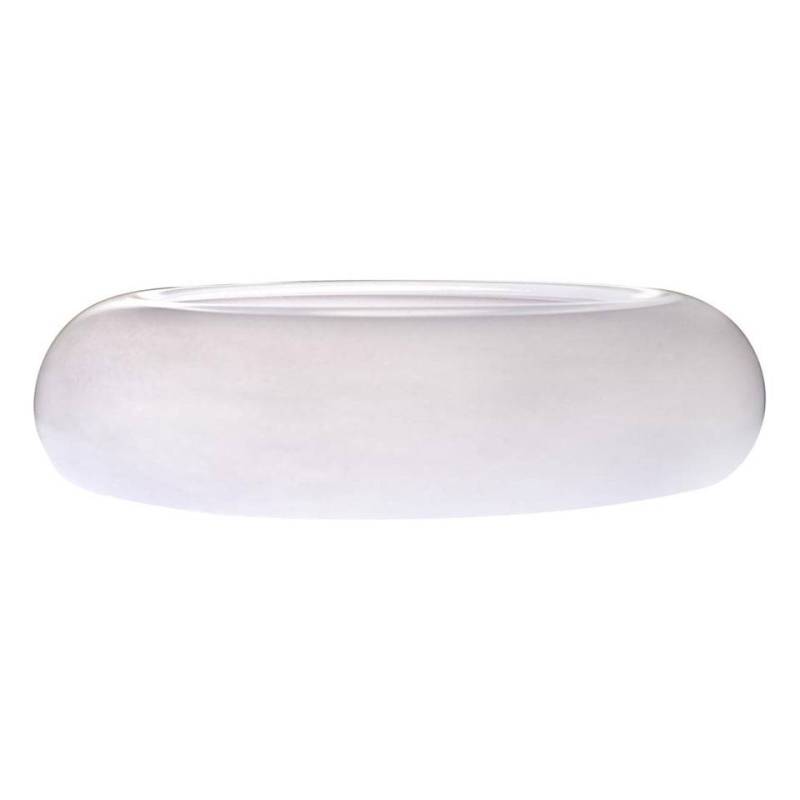 Wolke Kissen Teller in weißem Glas 20 cm