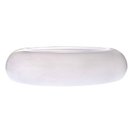 Cloud pillow top plate in white glass cm 20