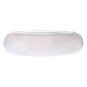 Cloud pillow top plate in white glass cm 20