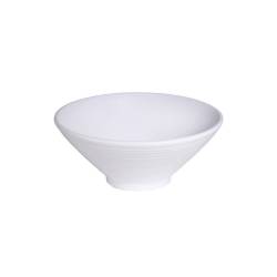 Coupe conique en mélamine blanche 17,5 cm