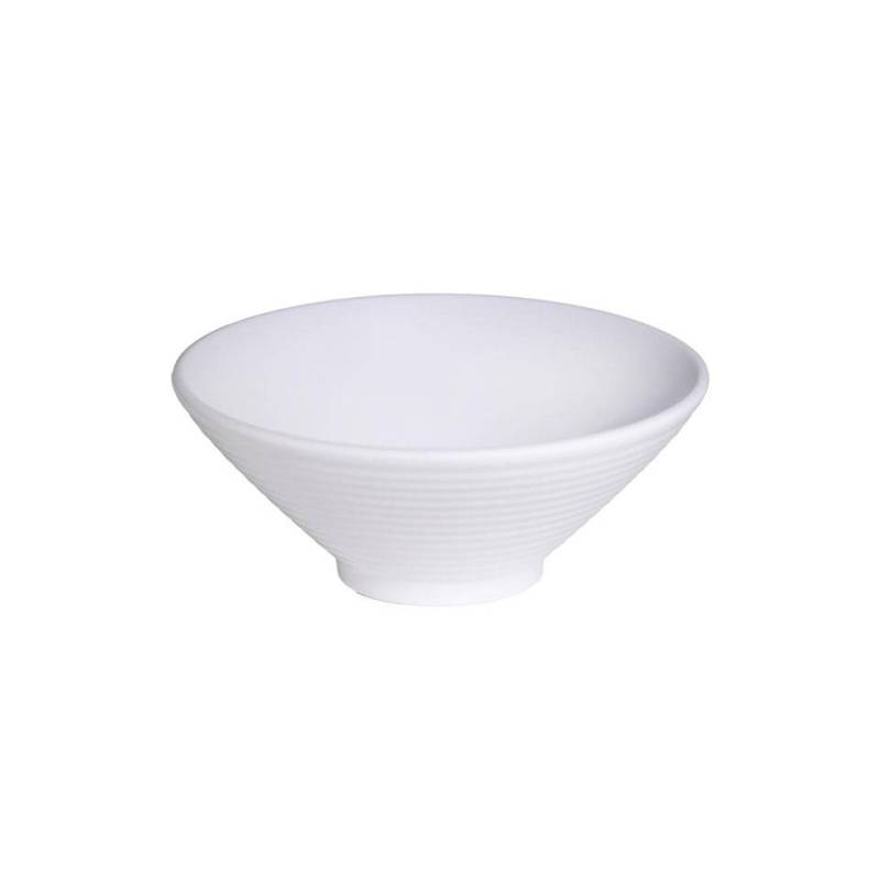 Coupe conique en mélamine blanche 17,5 cm
