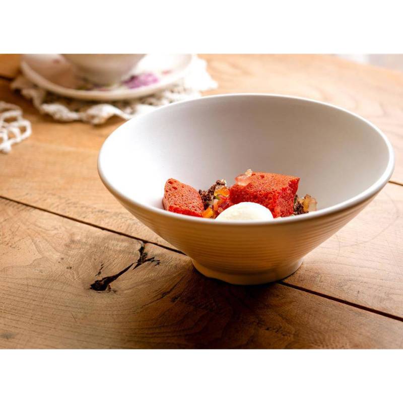 White melamine conical cup cm 17.5