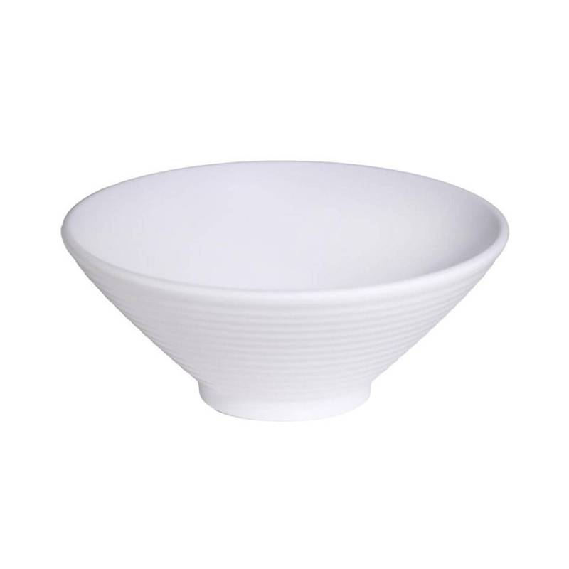 Taza cónica de melamina blanca 9,3 cm