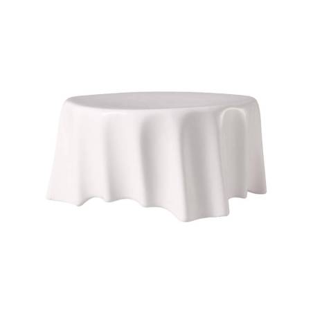 White porcelain pleated round podium riser cm 16