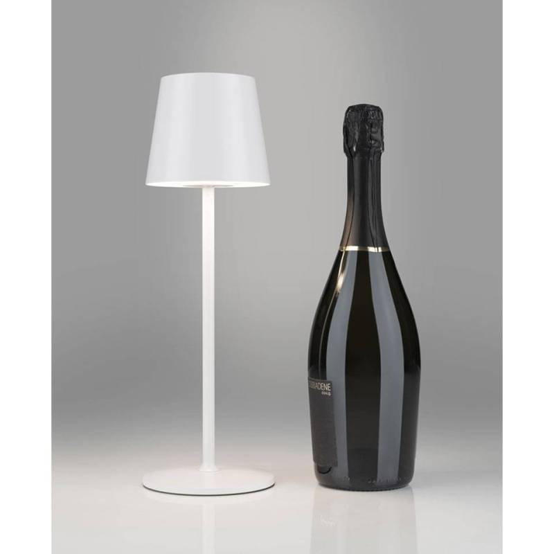 Abat-jour LED rechargeable One Light Stem blanc