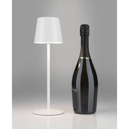 Lampada a led paralume One Light Stem ricaricabile bianca