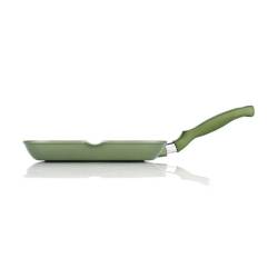 Green Risolì aluminium antiadhésif poêle à steak carrée pour induction 26x26 cm