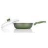 Dr. Green Risolì sartén alta monomango con tapa en aluminio antiadherente para inducción 28 cm