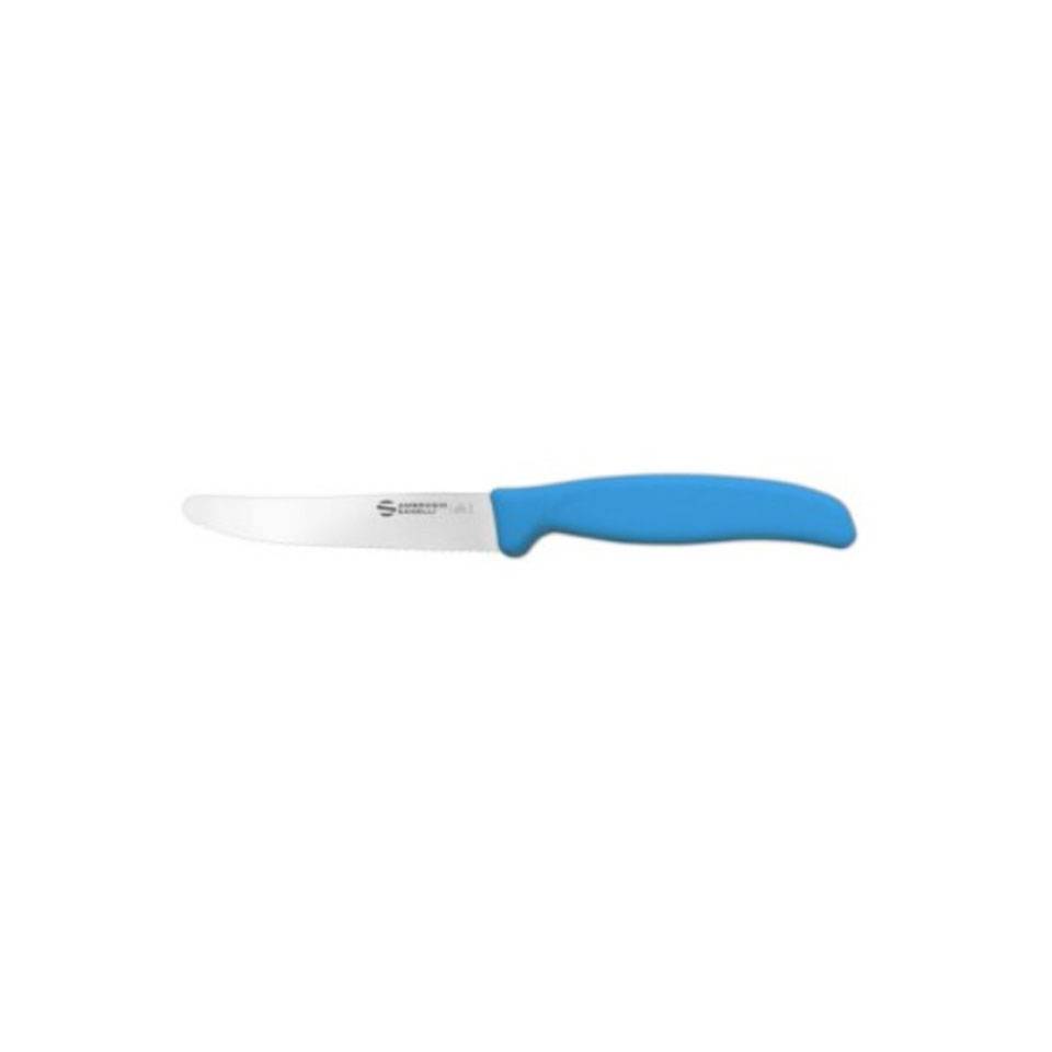 Coltello tavola Supra Sanelli Ambrogio in acciaio inox con manico blu cm 11