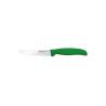 Cuchillo de mesa Sanelli Ambrogio Supra de acero inoxidable con mango verde 11 cm
