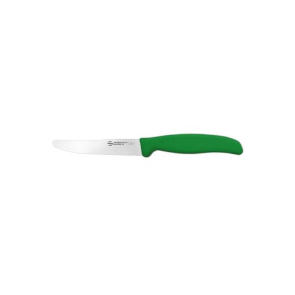 Coltello tavola Supra Sanelli Ambrogio in acciaio inox con manico verde cm 11