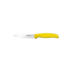Cuchillo de mesa Sanelli Ambrogio Supra de acero inoxidable con mango amarillo cm 11