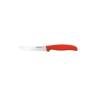 Sanelli Ambrogio Supra Edelstahl Tafelmesser mit rotem Griff 11 cm