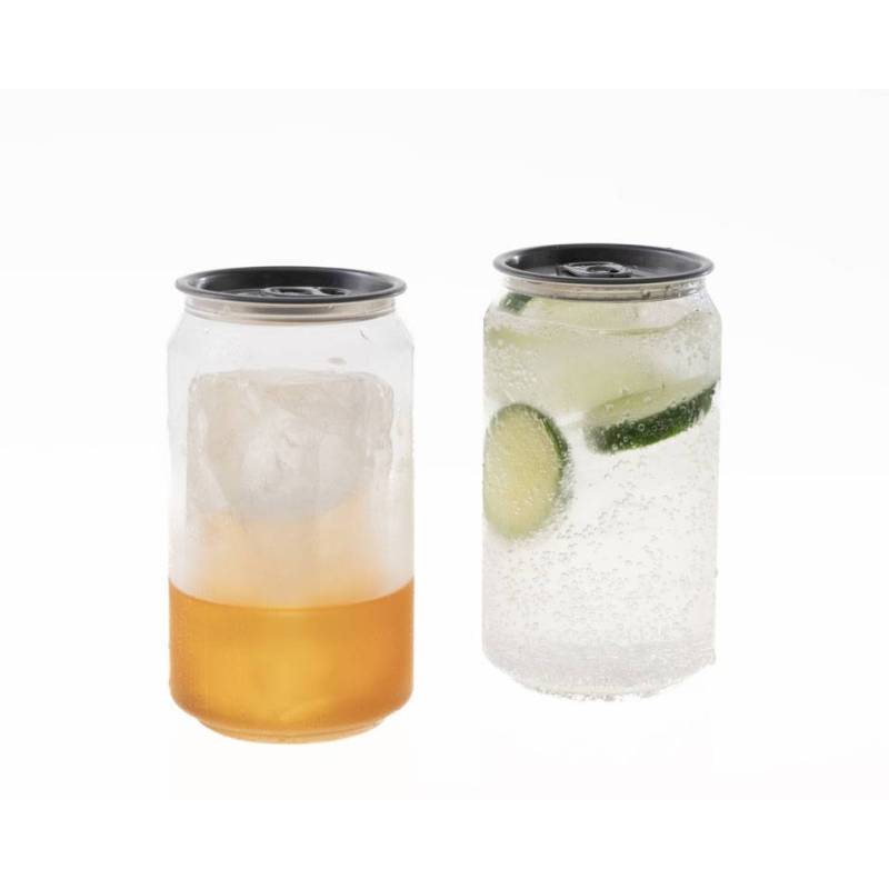 Lata de refresco vidrio 100% Chef en rpet cl 33