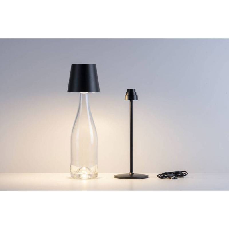 Pantalla LED recargable One Light Stem negra