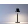 One Light Stem rechargeable led lamp shade black