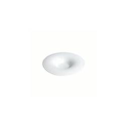 Piattino tondo Fly in porcellana bianca cm 15,5