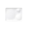 Plato rectangular La Tableta de porcelana blanca mate 25x20 cm