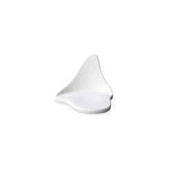 Soucoupe apéritive Bio Gochi Puppy en porcelaine blanche mate 10x9,5x7 cm