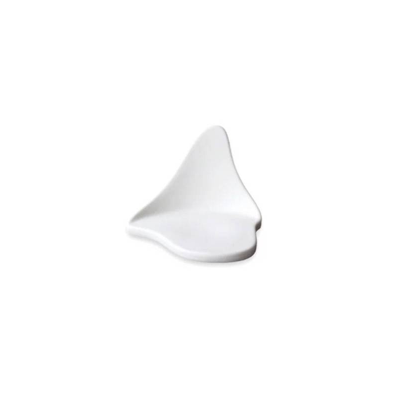 Soucoupe apéritive Bio Gochi Puppy en porcelaine blanche mate 10x9,5x7 cm