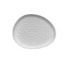 Organic Rex L white porcelain flat plate 29.5x24x2.5 cm