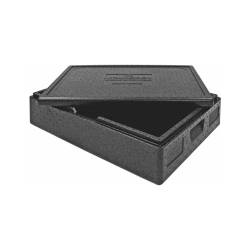 Black epp isothermal container 68.5x48.5x36.5 cm