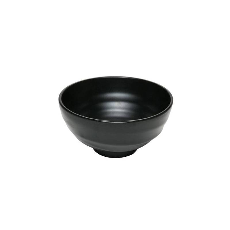 Black melamine round cup 14 cm