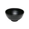 Schwarzer runder Becher aus Melamin 19 cm