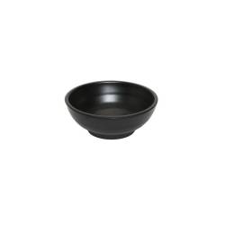Schwarzer runder Becher aus Melamin 15x5.5 cm