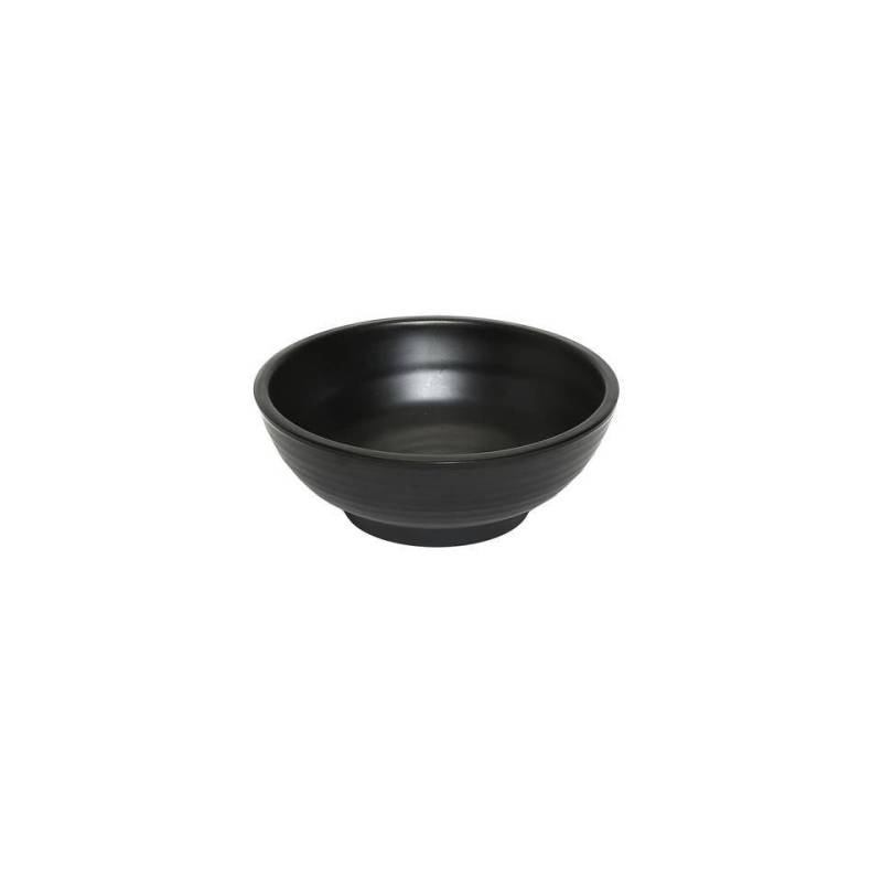 Gobelet rond en mélamine noire 15x5,5 cm