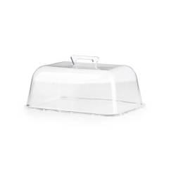 Dôme rectangulaire en plexiglas transparent 36x28,5x13 cm